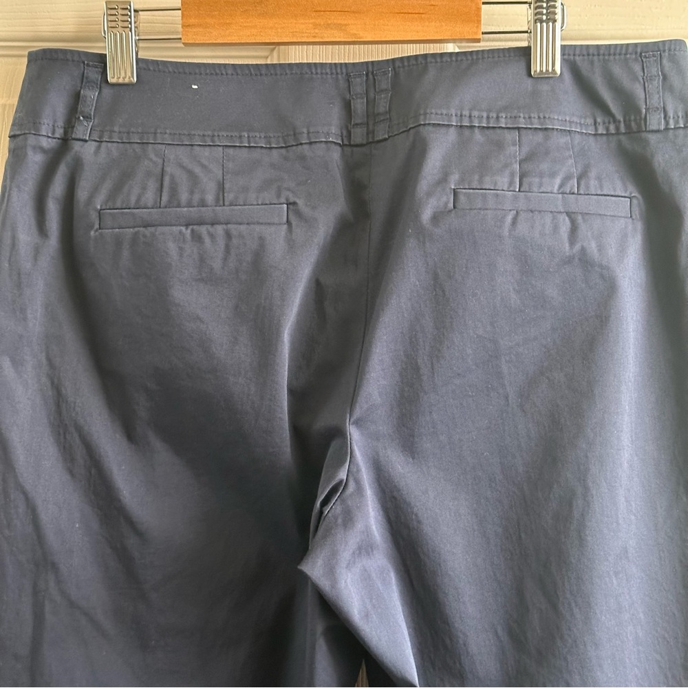 LOFT Navy Blue Marisa Ankle Pants Women’s Size 10 Petite - Picture 4 of 6